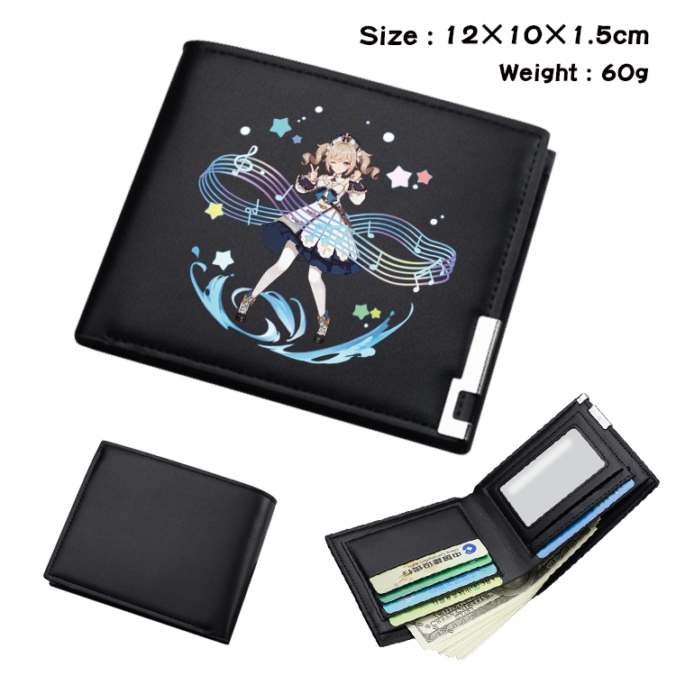 Genshin Impact Anime color book two-fold wallet 12x10x1.5cm  