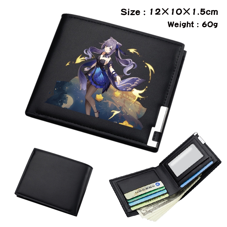 Genshin Impact Anime color book two-fold wallet 12x10x1.5cm  