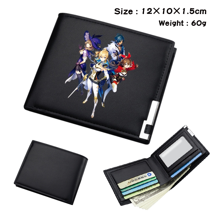 Genshin Impact Anime color book two-fold wallet 12x10x1.5cm  