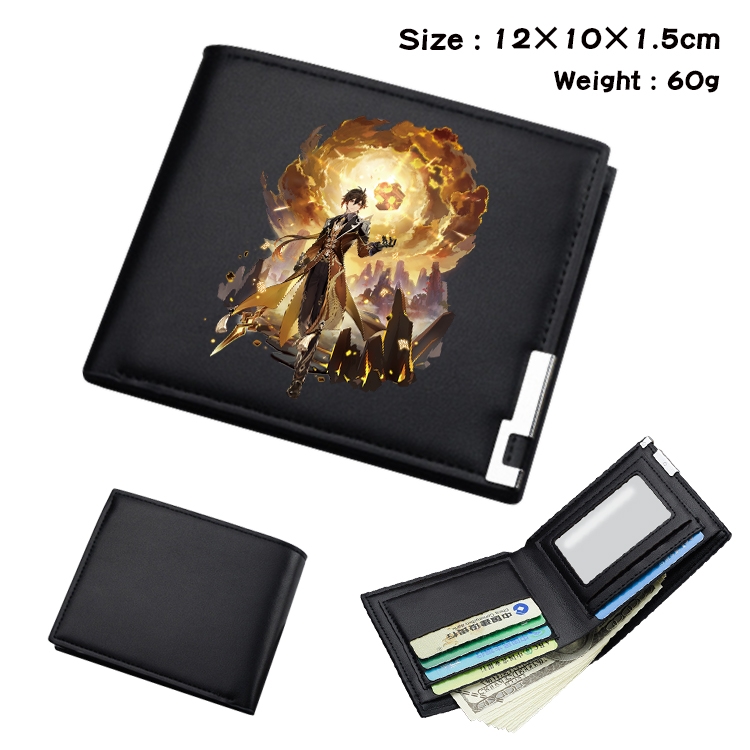 Genshin Impact Anime color book two-fold wallet 12x10x1.5cm  