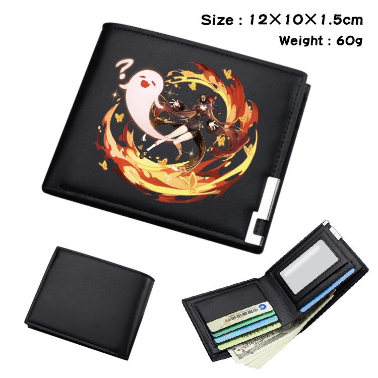 Genshin Impact Anime color book two-fold wallet 12x10x1.5cm  