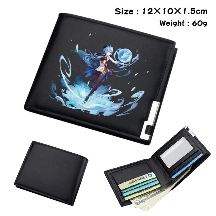 Genshin Impact Anime color book two-fold wallet 12x10x1.5cm  