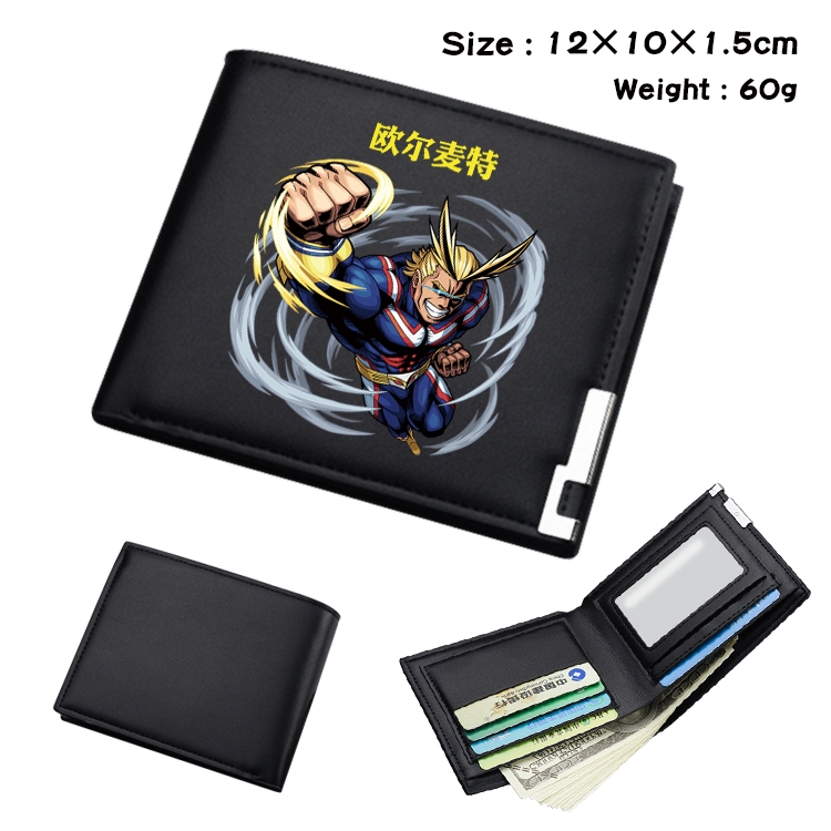 My Hero Academia Anime color book two-fold wallet 12x10x1.5cm  