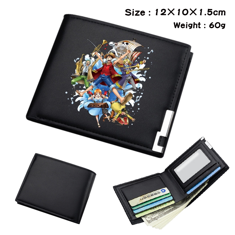 One Piece Anime color book two-fold wallet 12x10x1.5cm  