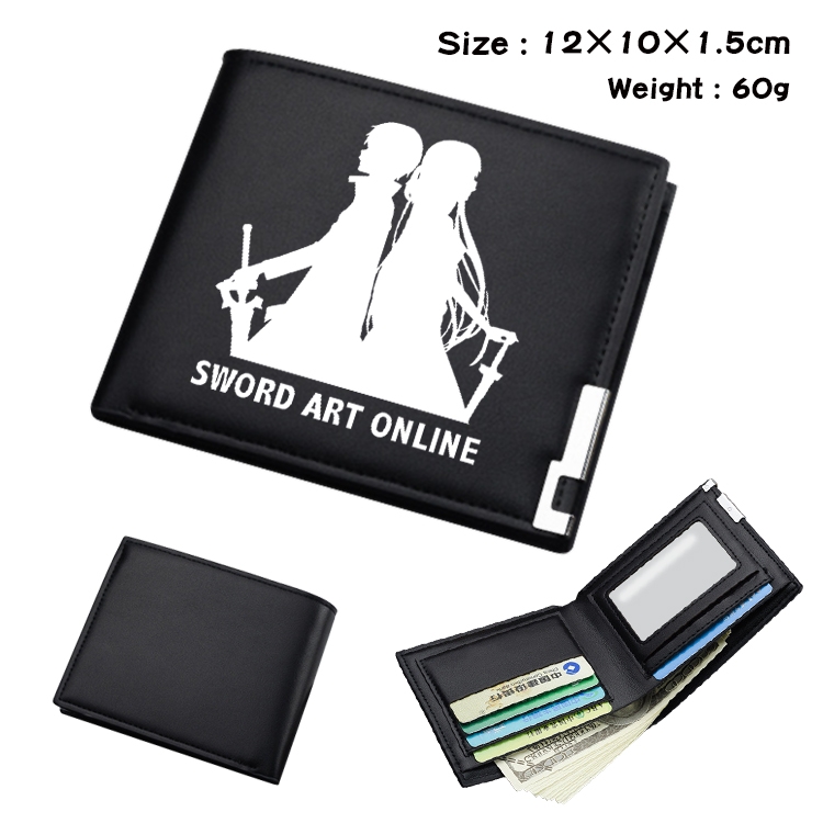 Sword Art Online Anime color book two-fold wallet 12x10x1.5cm  