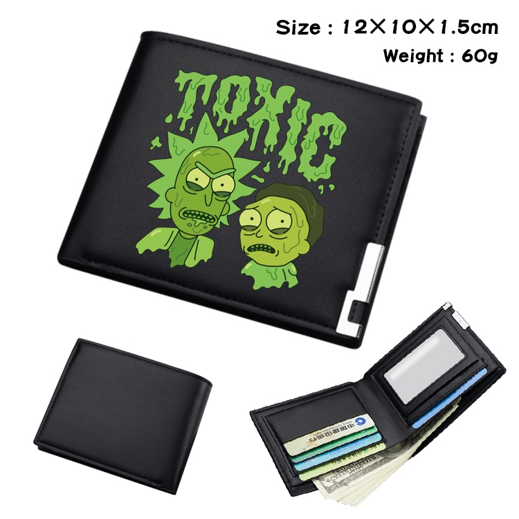 Rick and Morty Anime color book two-fold wallet 12x10x1.5cm  