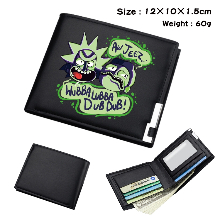 Rick and Morty Anime color book two-fold wallet 12x10x1.5cm  