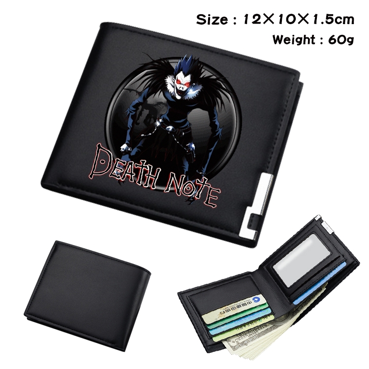 Death note Anime color book two-fold wallet 12x10x1.5cm  