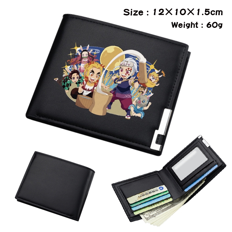 Demon Slayer Kimets Anime color book two-fold wallet 12x10x1.5cm  