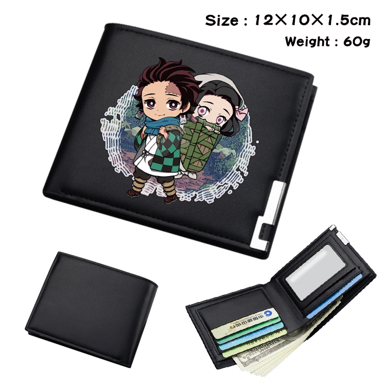 Demon Slayer Kimets Anime color book two-fold wallet 12x10x1.5cm  