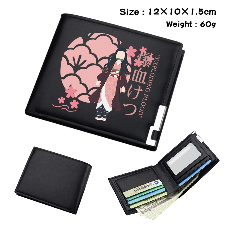 Demon Slayer Kimets Anime color book two-fold wallet 12x10x1.5cm  