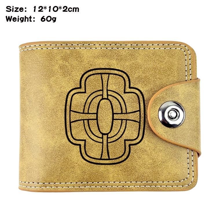 Demon Slayer KimetsAnime high quality PU two fold embossed wallet 12X10X2CM 60G  10A