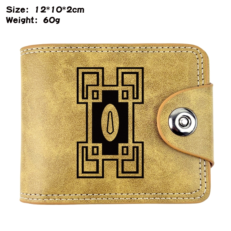 Demon Slayer KimetsAnime high quality PU two fold embossed wallet 12X10X2CM 60G -11A