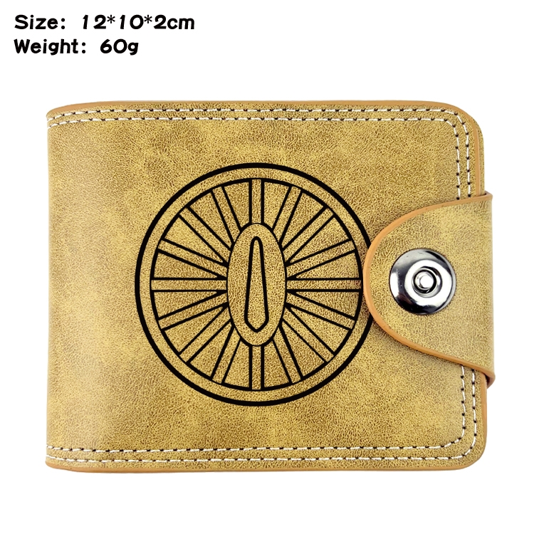 Demon Slayer KimetsAnime high quality PU two fold embossed wallet 12X10X2CM 60G  -9A