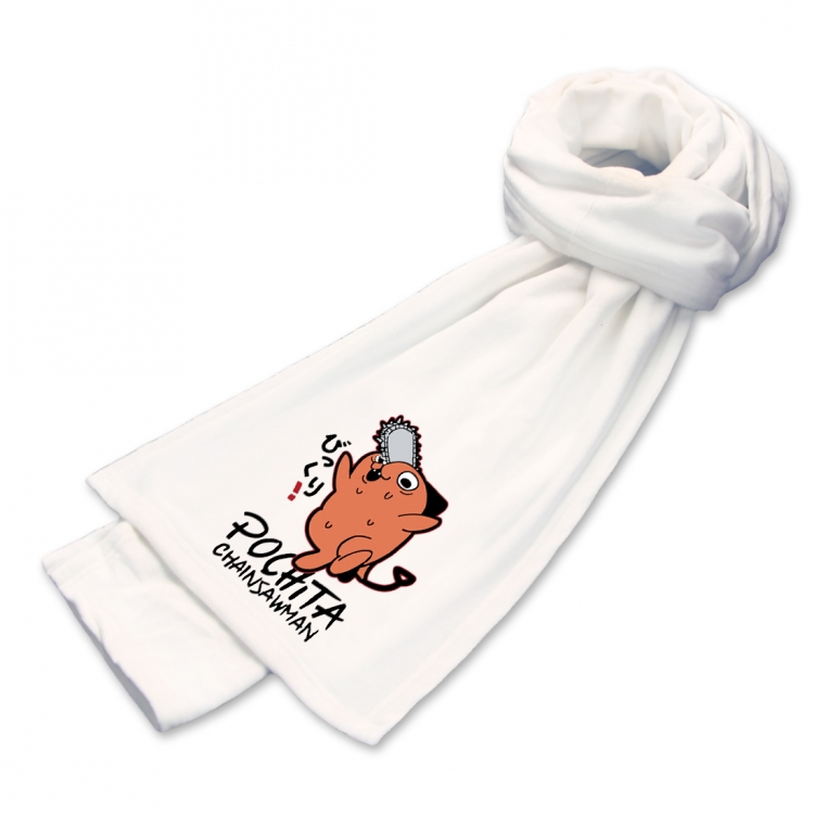 Chainsaw Man  Anime mink fleece scarf