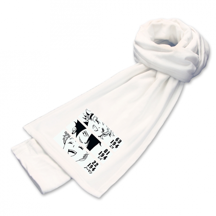 The Promised Neverla Anime Mink Velvet Scarf