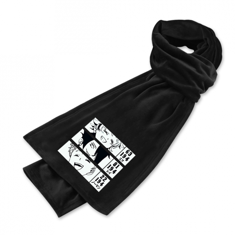 The Promised Neverla Anime Mink Velvet Scarf