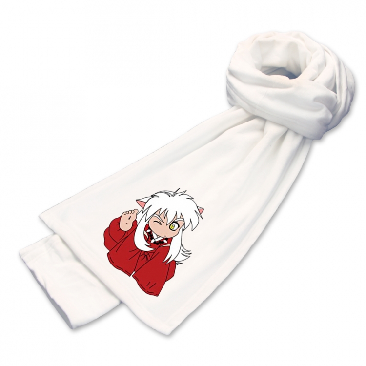scarf Inuyasha Anime mink fleece scarf