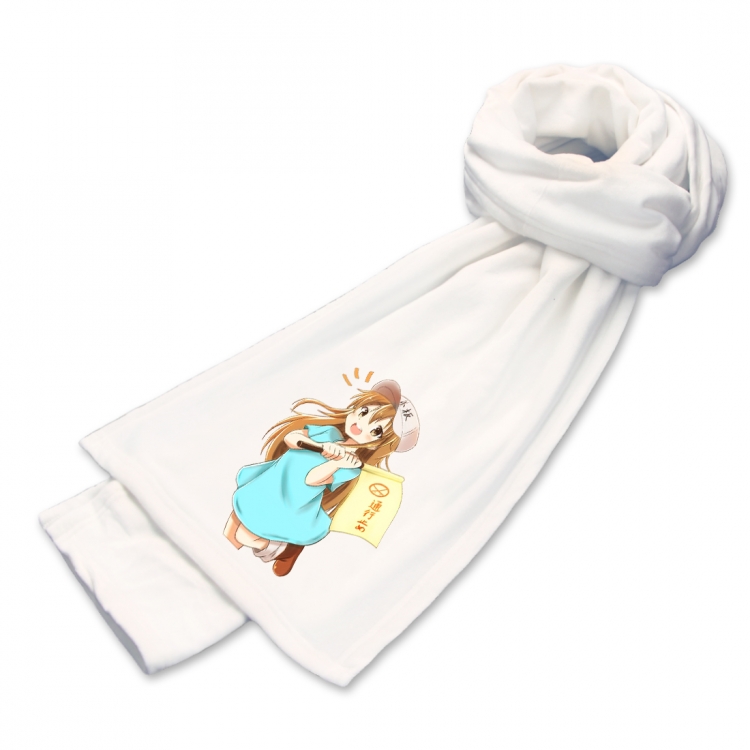 Working cell Anime mink fleece scarf