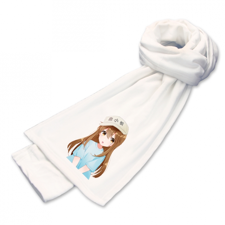 Working cell Anime mink fleece scarf