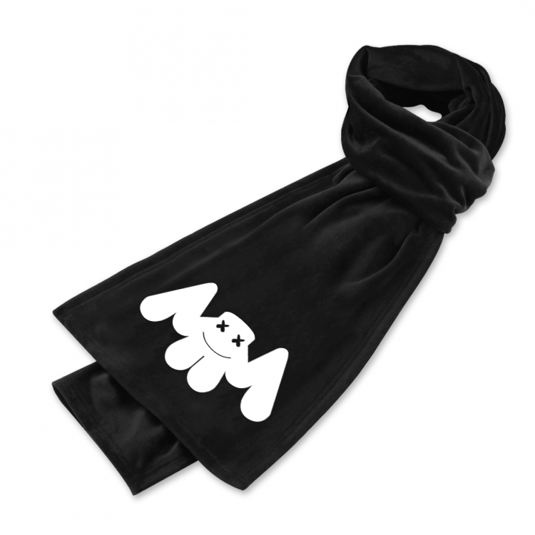 Marshmello Anime mink fleece scarf 