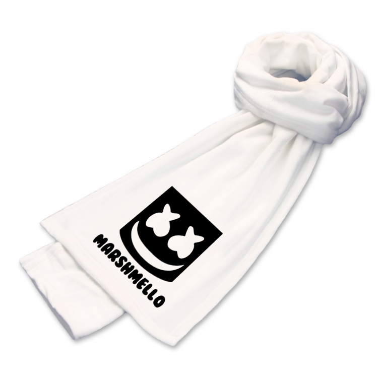 Marshmello Anime mink fleece scarf 