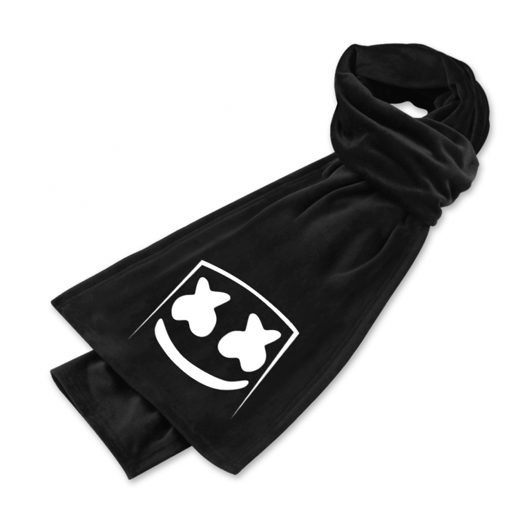Marshmello Anime mink fleece scarf 