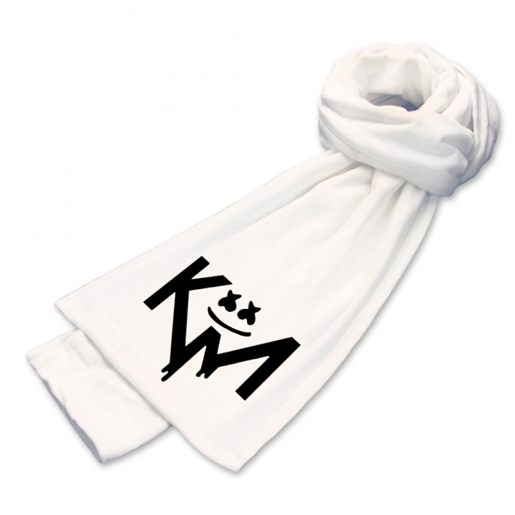 Marshmello Anime mink fleece scarf 