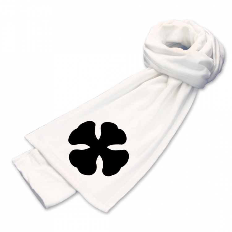 Black clover   Anime mink fleece scarf 