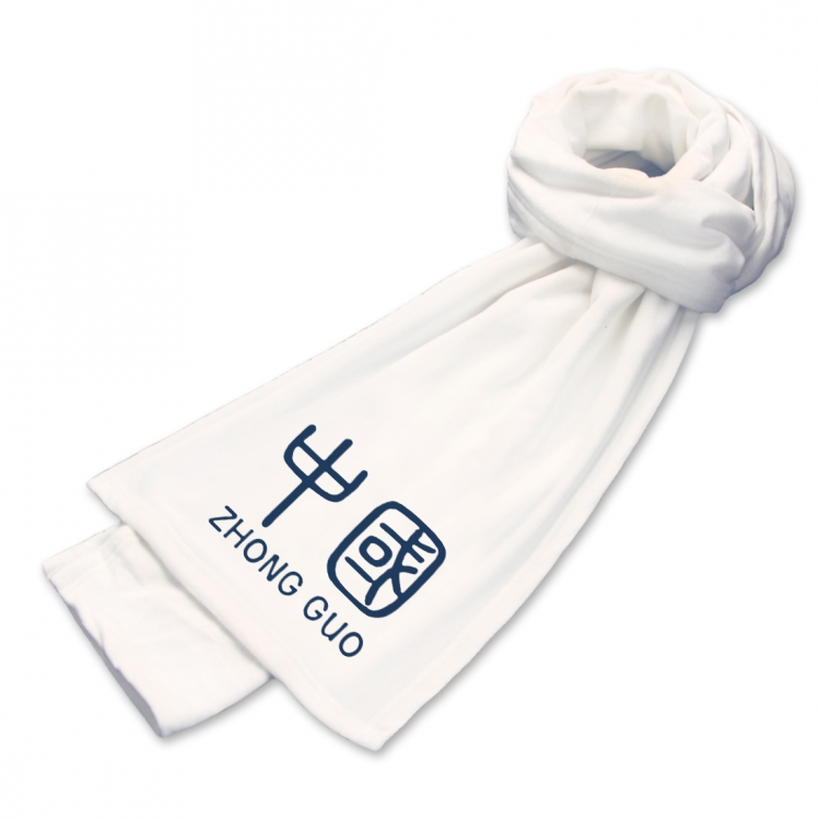 national tide Anime mink fleece scarf