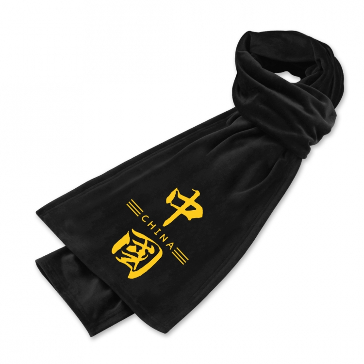 national tide Anime mink fleece scarf