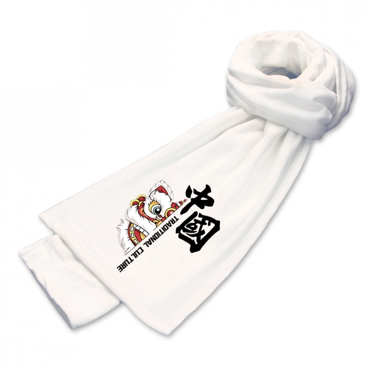 national tide Anime mink fleece scarf