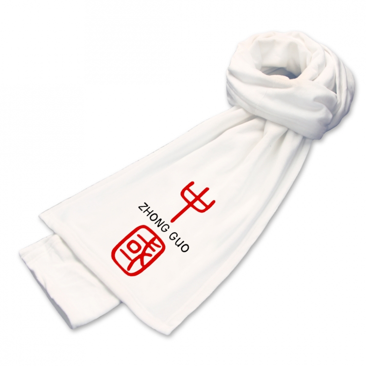 national tide Anime mink fleece scarf