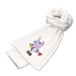 BTS Anime mink fleece scarf