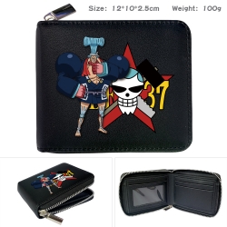 One Piece Anime zipper black l...