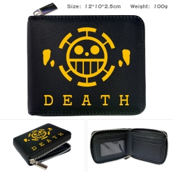 One Piece Anime zipper black l...