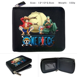 One Piece Anime zipper black l...