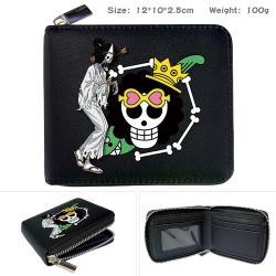 One Piece Anime zipper black l...