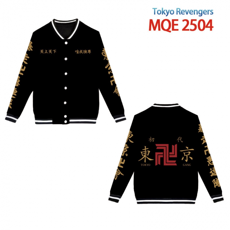 Tokyo Revengers  Anime peripheral full color button jacket M-3XL  MQE-2504