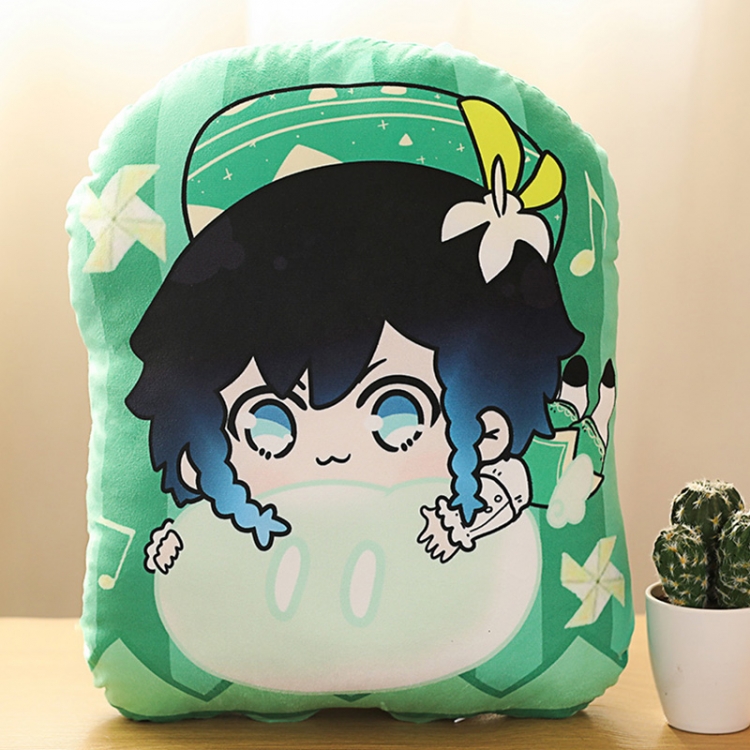 Genshin Impact Double Sided Printing Plush Pillow Cushion Pillow 35CM