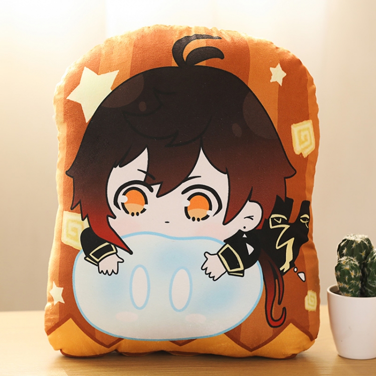 Genshin Impact Double Sided Printing Plush Pillow Cushion Pillow 35CM