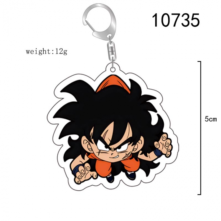  DRAGON BALL Anime acrylic Key Chain  price for 5 pcs