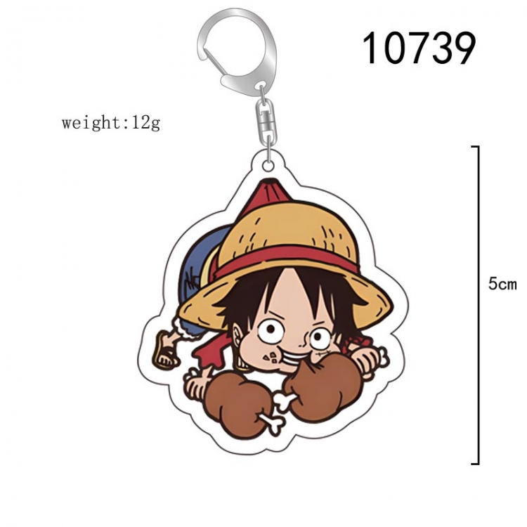 One Piece Anime acrylic Key Chain  price for 5 pcs 10739