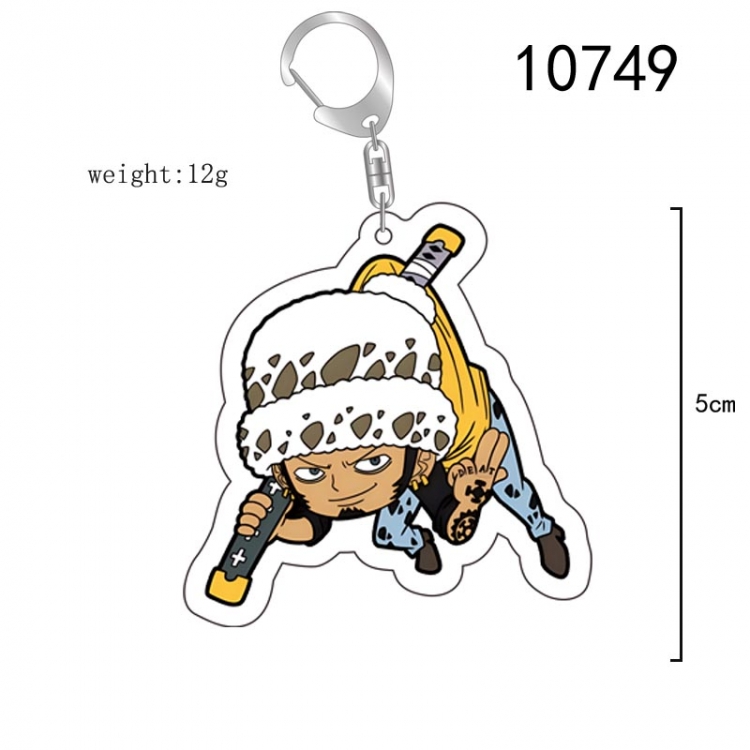 One Piece Anime acrylic Key Chain  price for 5 pcs 10749