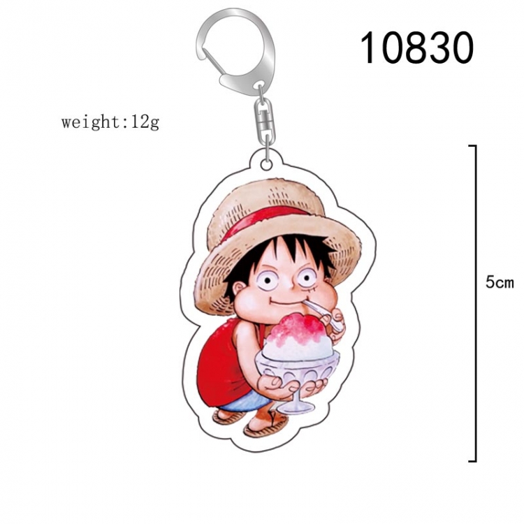 One Piece Anime acrylic Key Chain  price for 5 pcs 10830
