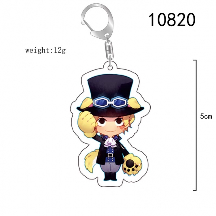 One Piece Anime acrylic Key Chain  price for 5 pcs 10820