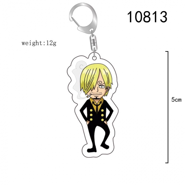 One Piece Anime acrylic Key Chain  price for 5 pcs 10813