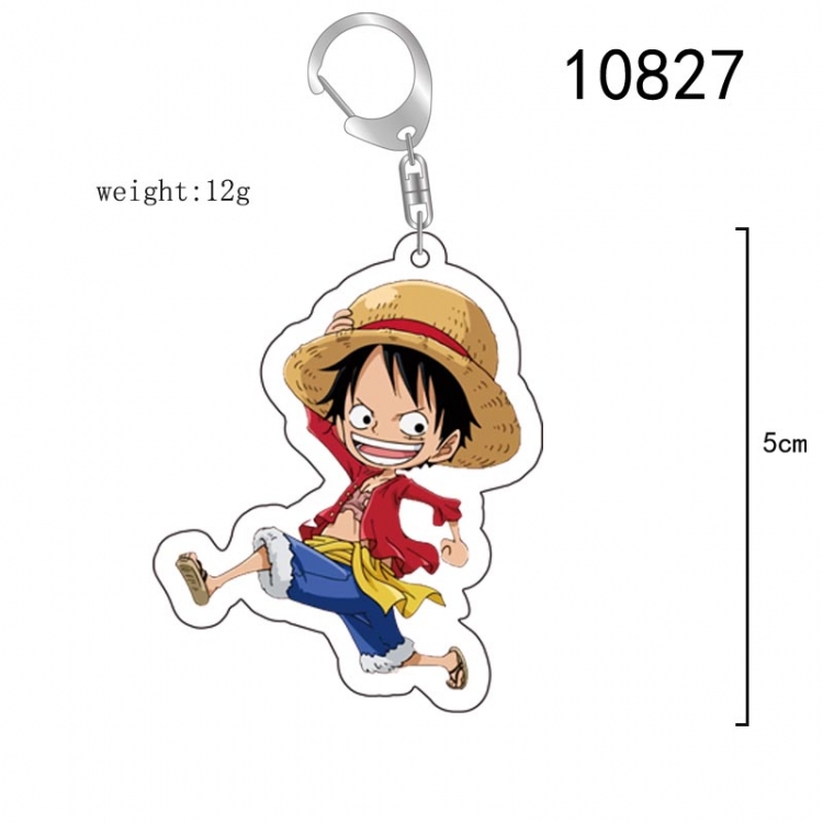 One Piece Anime acrylic Key Chain  price for 5 pcs