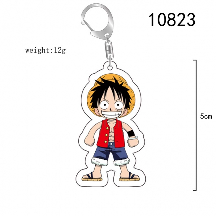 One Piece Anime acrylic Key Chain  price for 5 pcs 10823