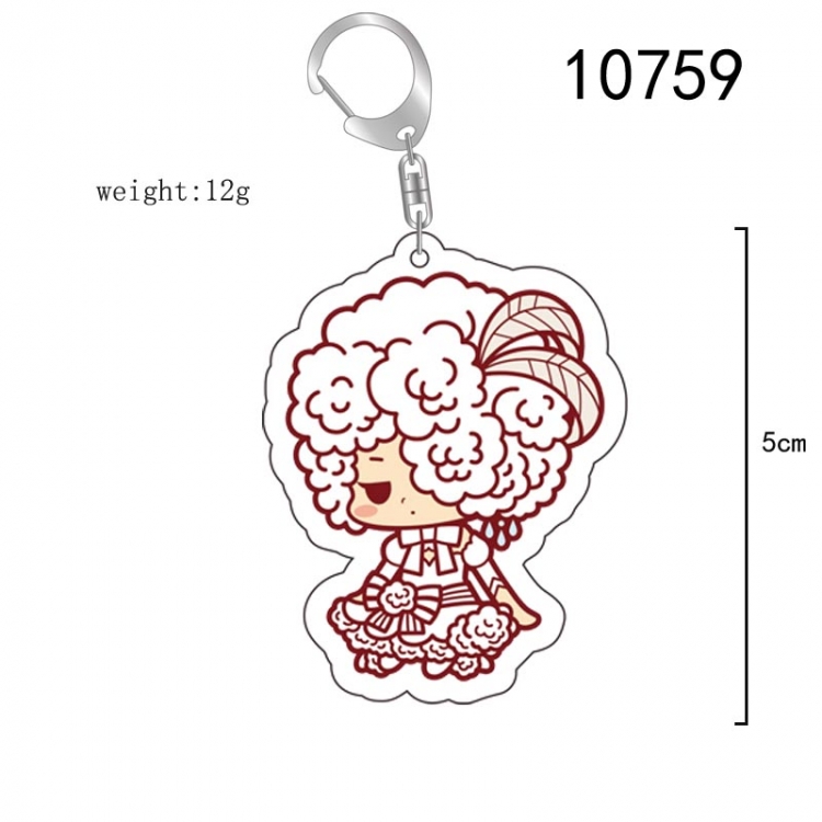 Kuroshitsuji Anime acrylic Key Chain  price for 5 pcs 10759